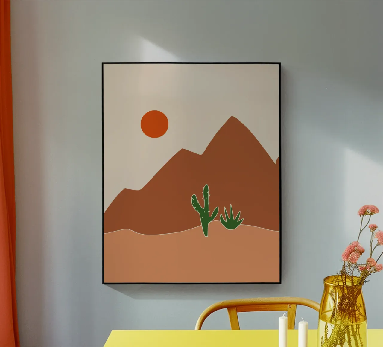 Paesaggio in terracotta 20 plexiglass da Little Dean