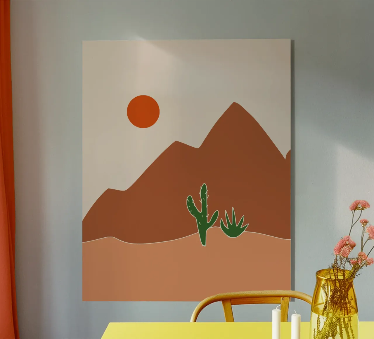 Paesaggio in terracotta 20 plexiglass da Little Dean