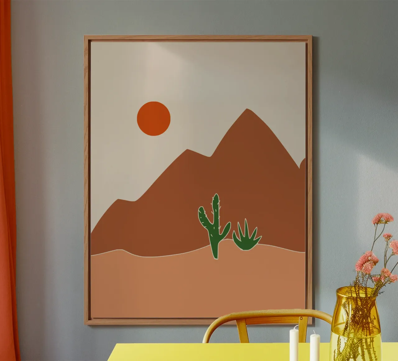 Paesaggio in terracotta 20 alluminio dibond da Little Dean