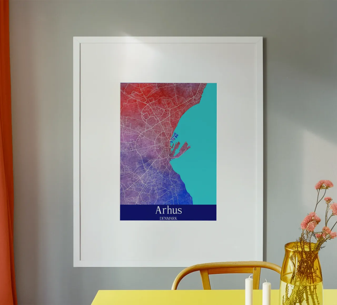 Arhus DENMARK poster da WorldPrint