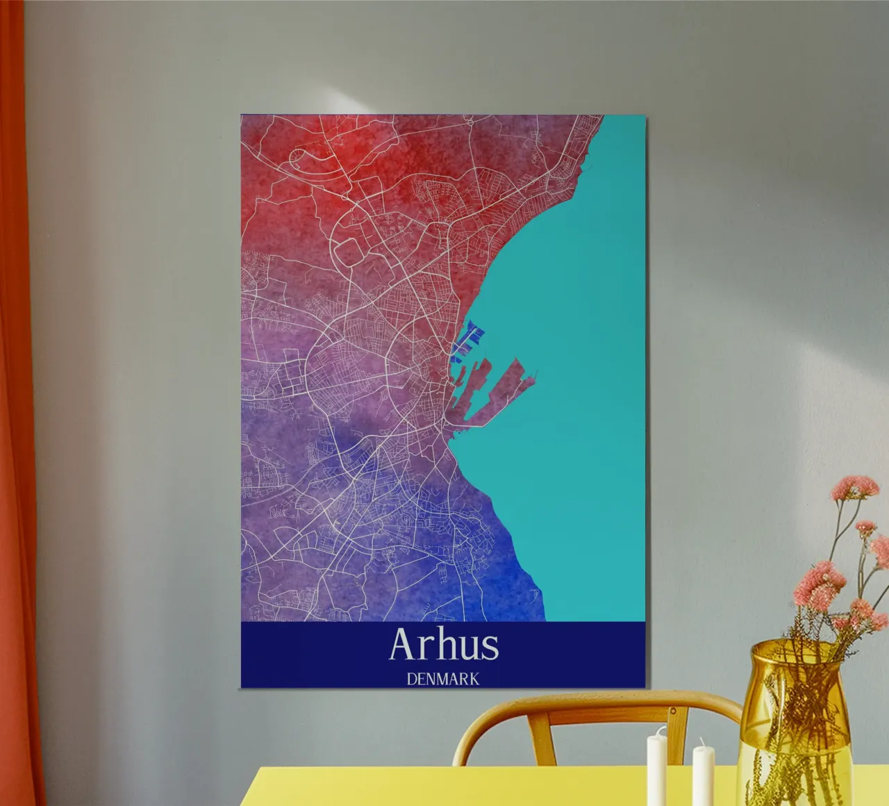 Arhus DENMARK poster da WorldPrint