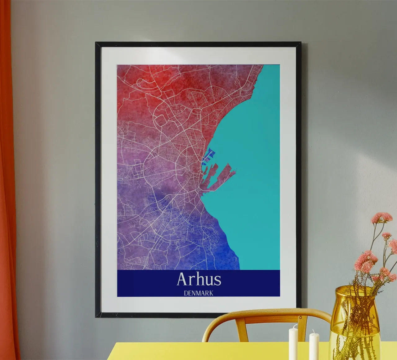 Arhus DENMARK poster da WorldPrint