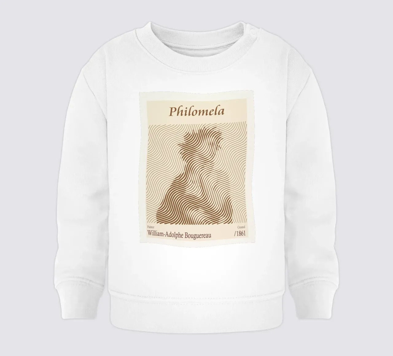 Filomela - William-Adolphe Bouguereau felpa neonato da Doa Project