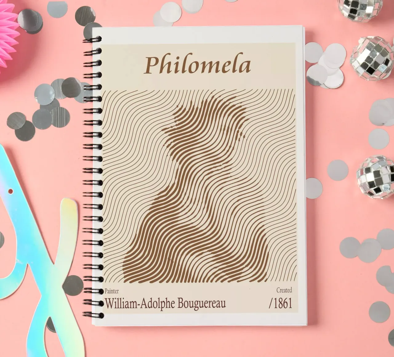 Philomela – William-Adolphe Bouguereau spiral notebook by Doa Project
