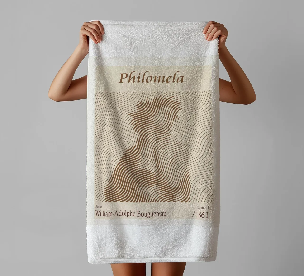 Filomela - William-Adolphe Bouguereau asciugamano da bagno da Doa Project