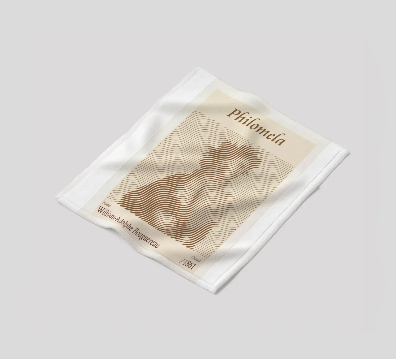Filomela - William-Adolphe Bouguereau coperta in pile da Doa Project
