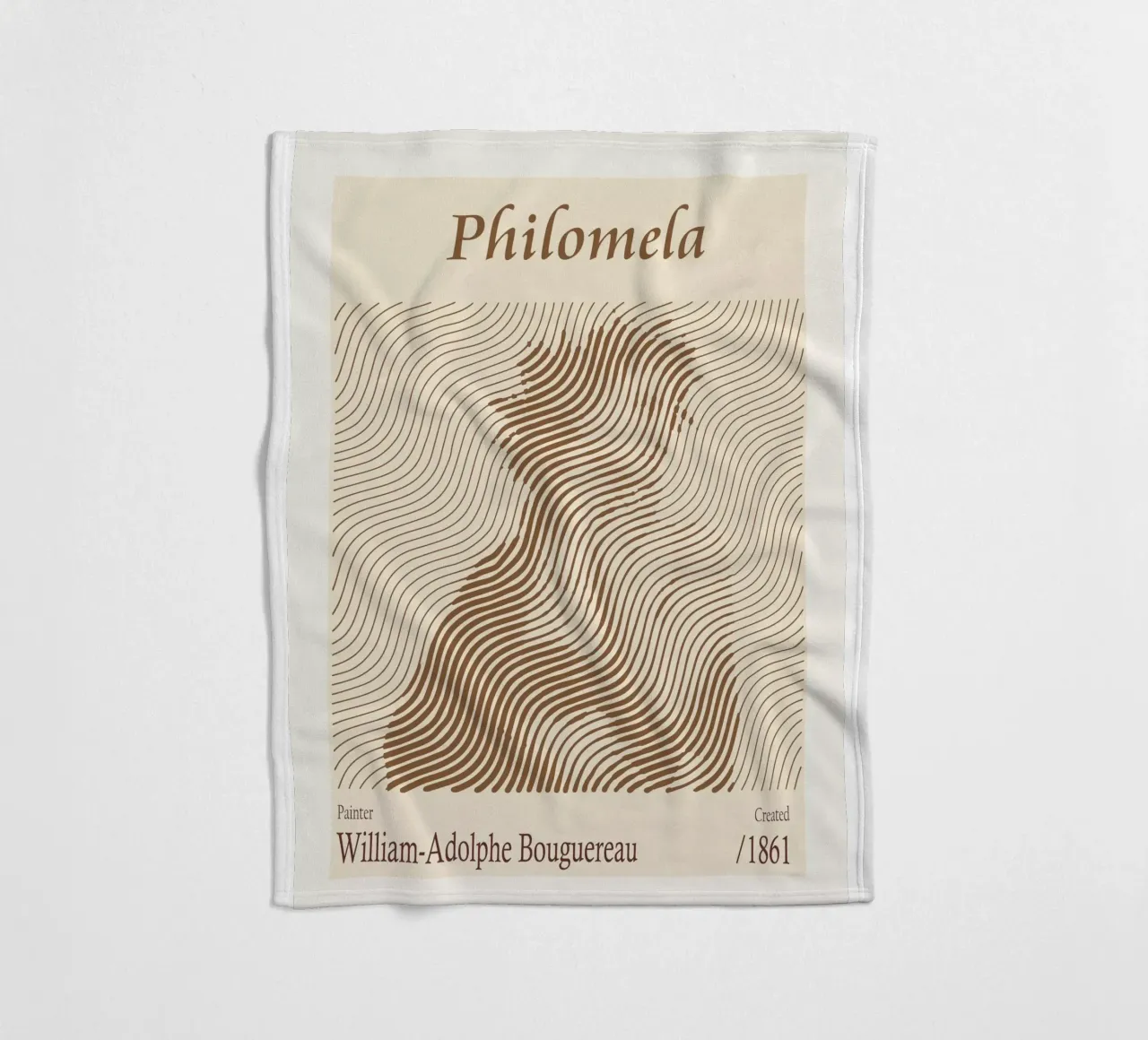 Filomela - William-Adolphe Bouguereau coperta in pile da Doa Project