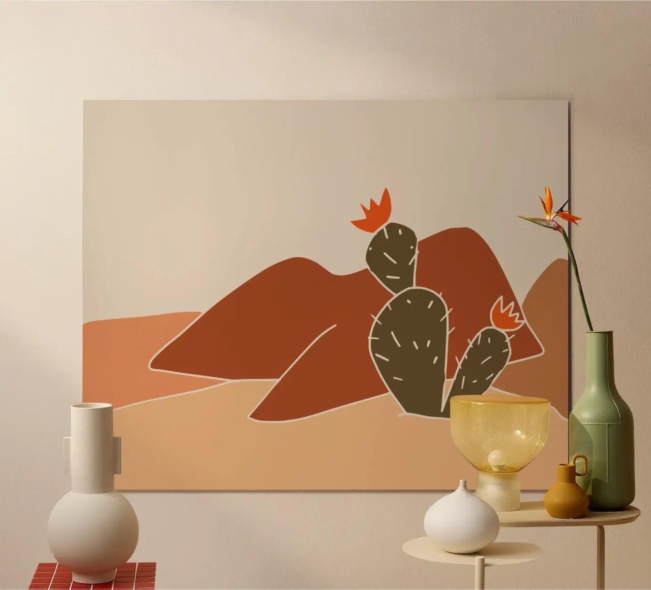 Paesaggio in terracotta 21 carta hahnemühle da Little Dean