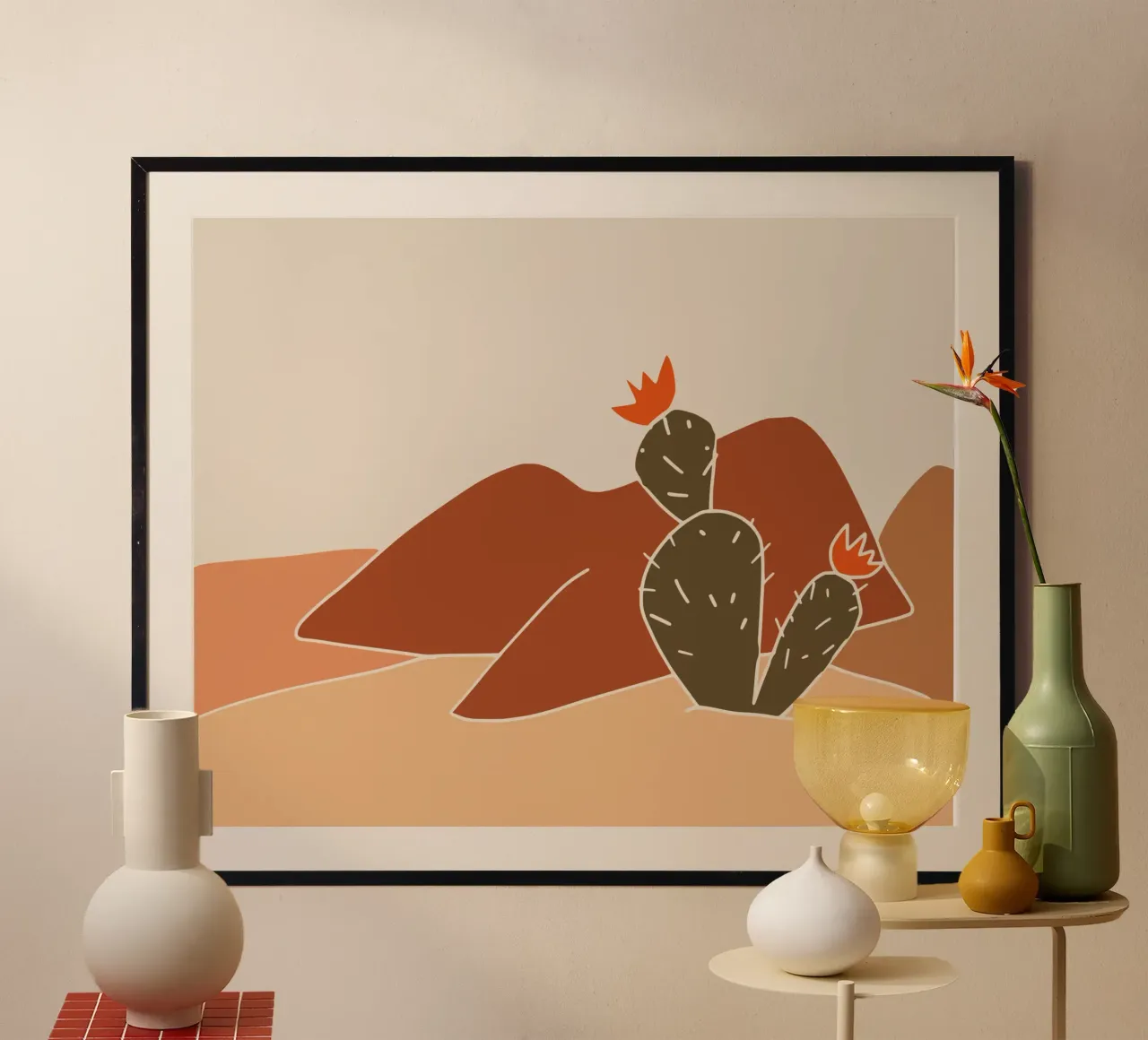 Paesaggio in terracotta 21 carta hahnemühle da Little Dean