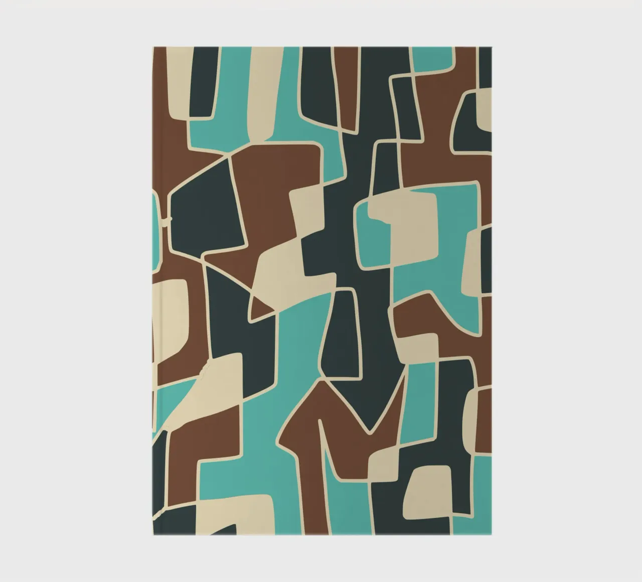 Abstract tiles mosaic notebook by Little Dean
