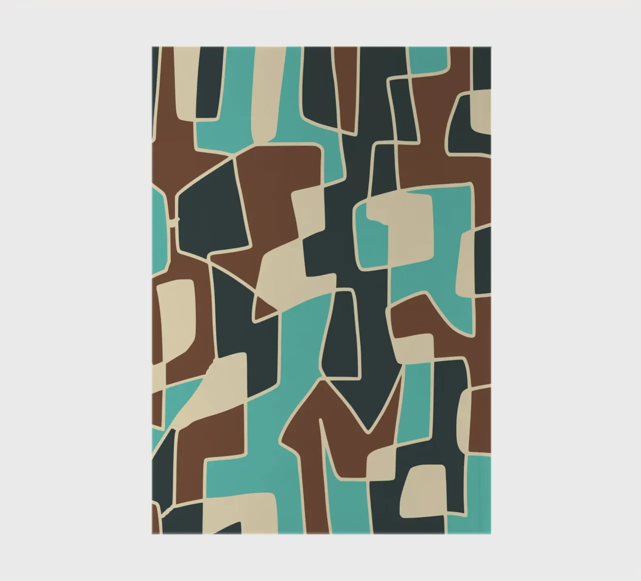 Abstract tiles mosaic notebook by Little Dean