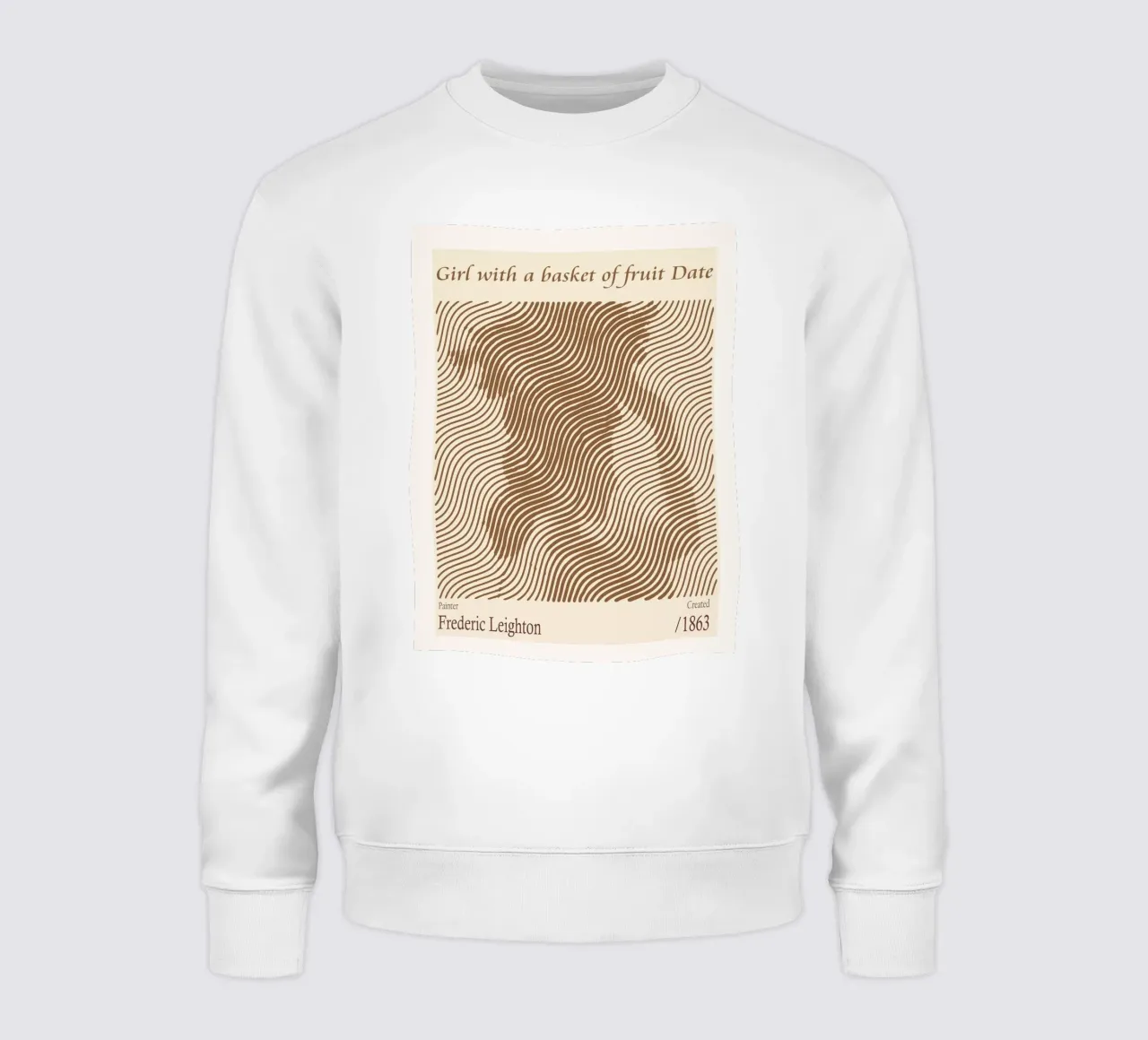 Fille avec une corbeille de fruits Date - Frederic Leighton sweat de Doa Project