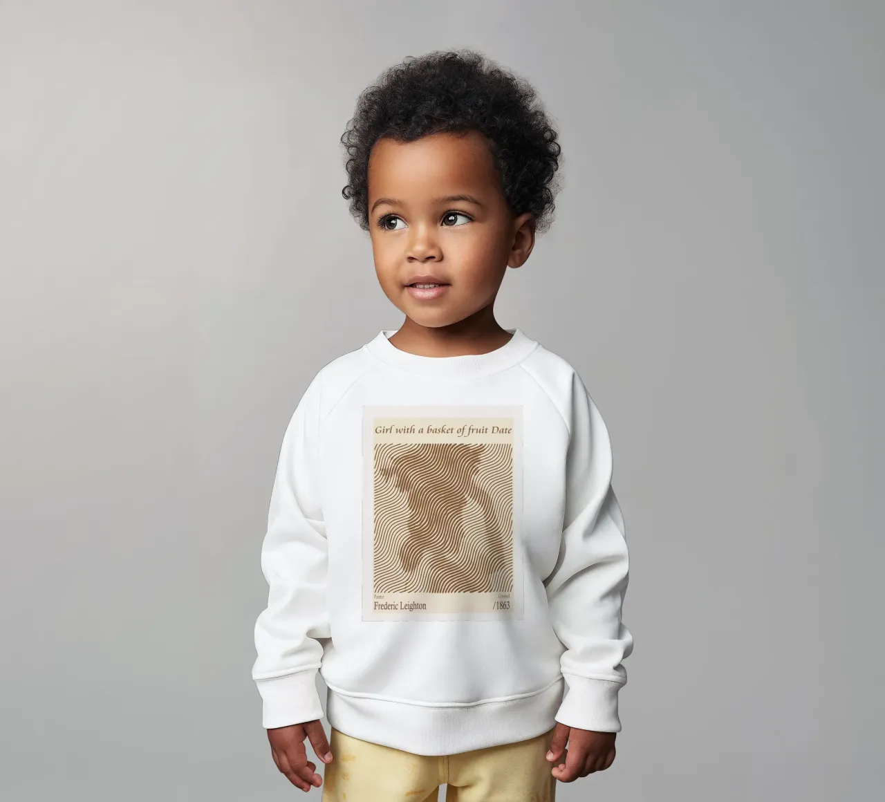 Mädchen mit einem Obstkorb Datum - Frederic Leighton Baby Sweatshirt von Doa Project