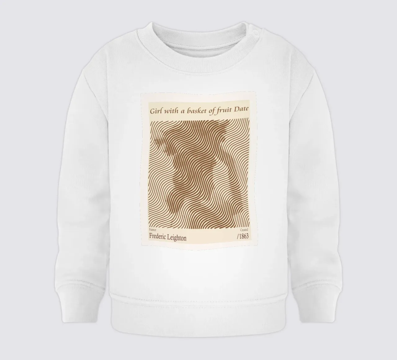 Ragazza con un cesto di frutta Data - Frederic Leighton felpa neonato da Doa Project