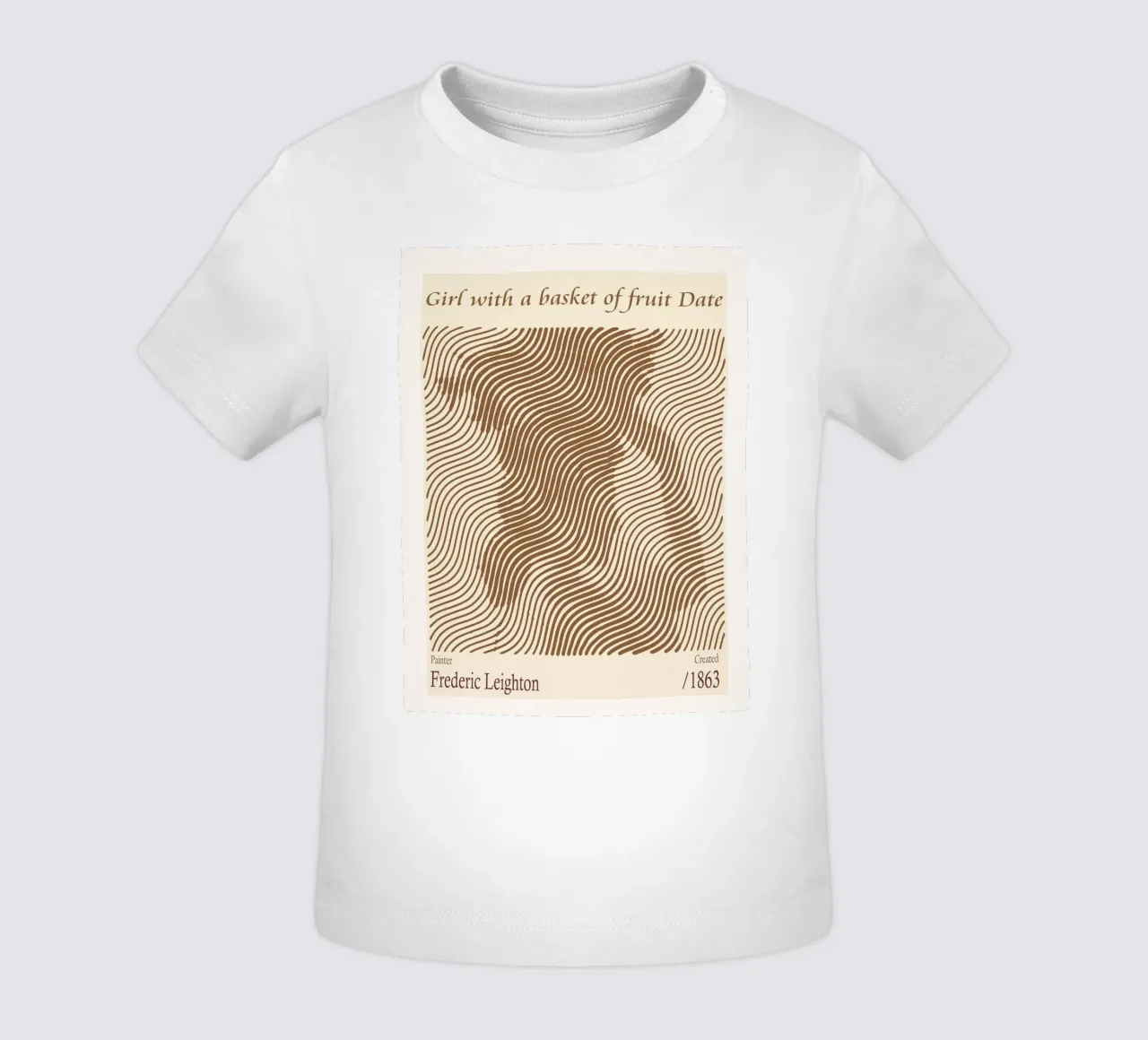 Ragazza con un cesto di frutta Data - Frederic Leighton maglietta neonato da Doa Project