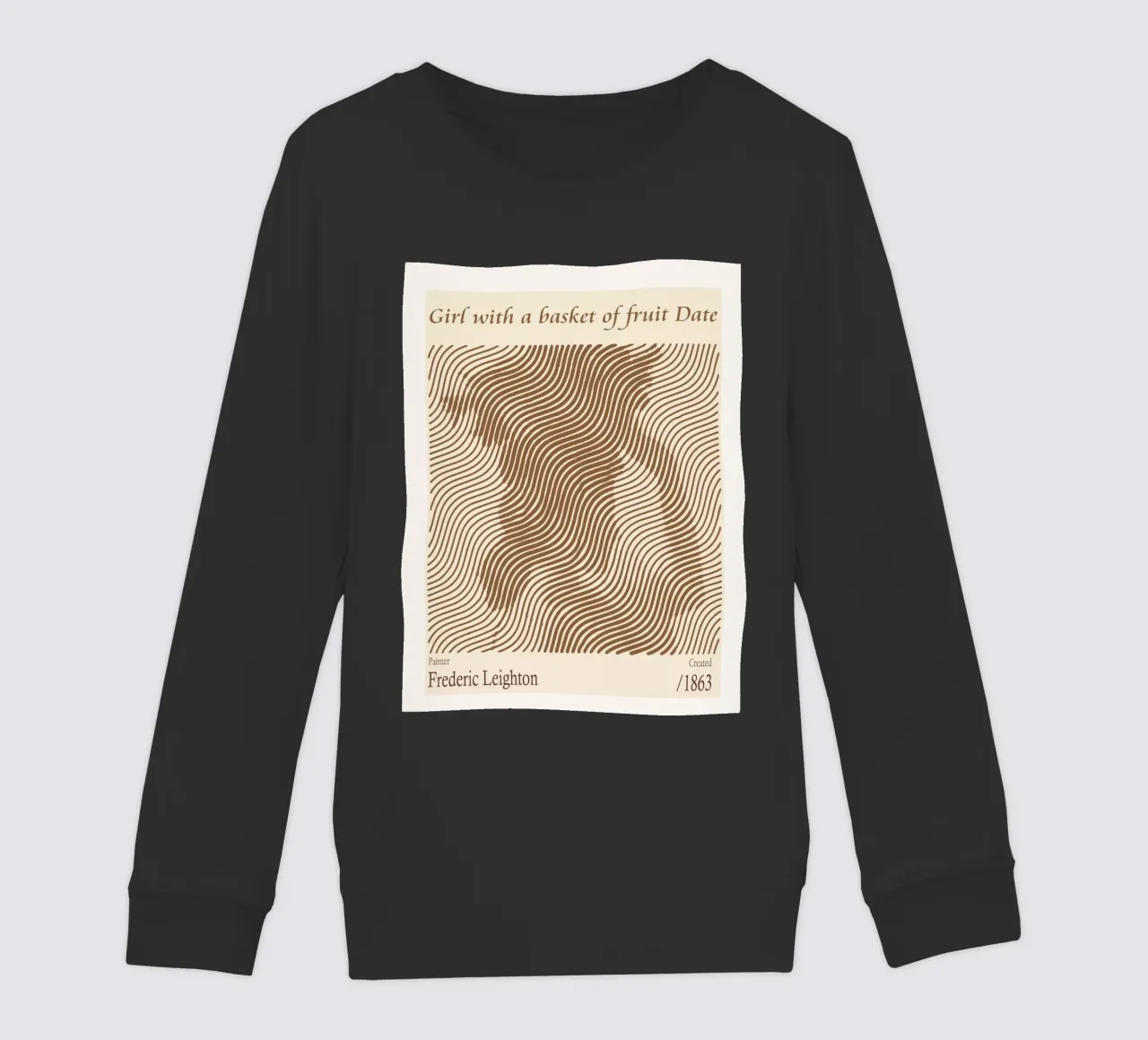 Ragazza con un cesto di frutta Data - Frederic Leighton felpa bambino da Doa Project