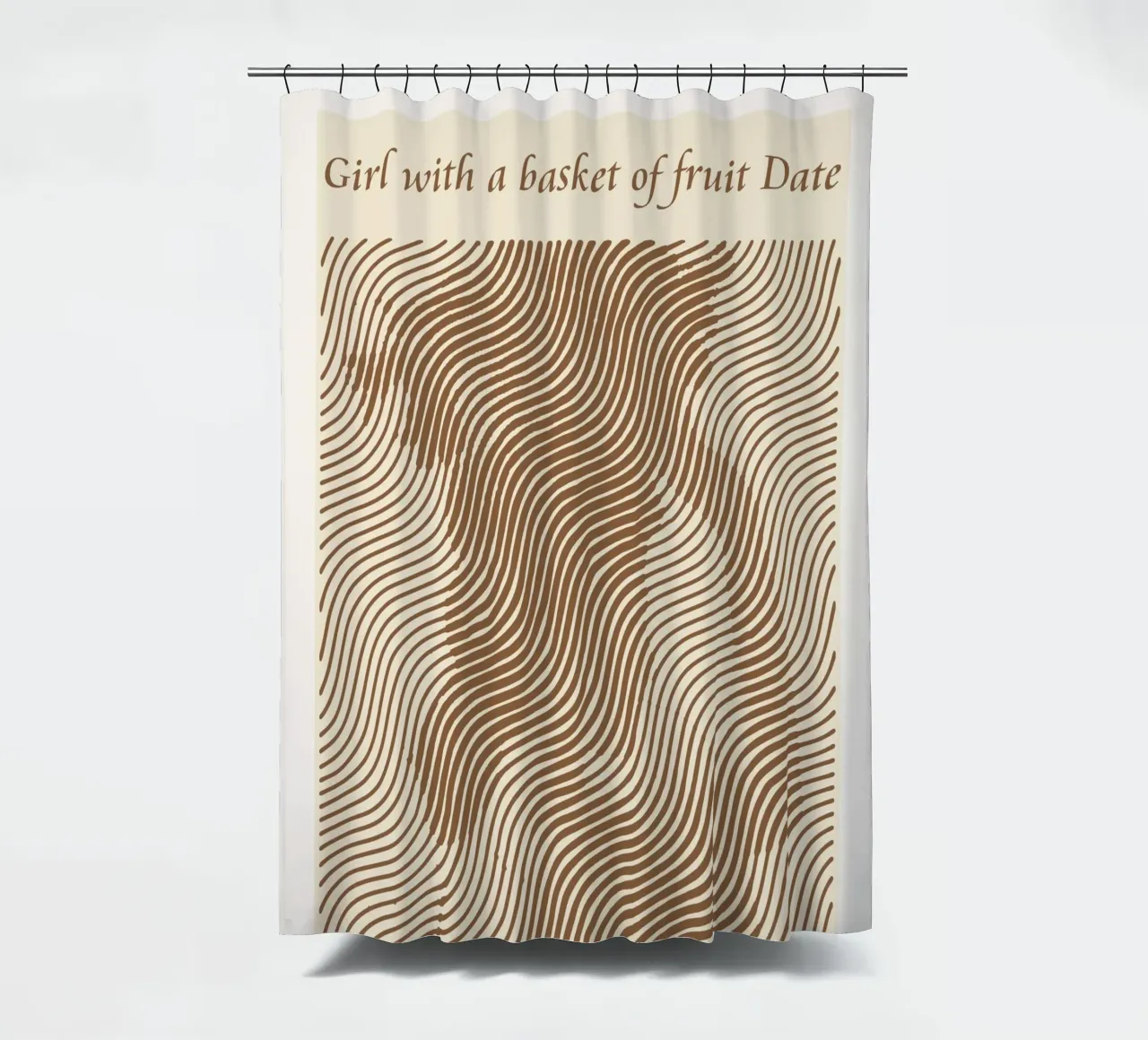 Ragazza con un cesto di frutta Data - Frederic Leighton tenda da doccia da Doa Project