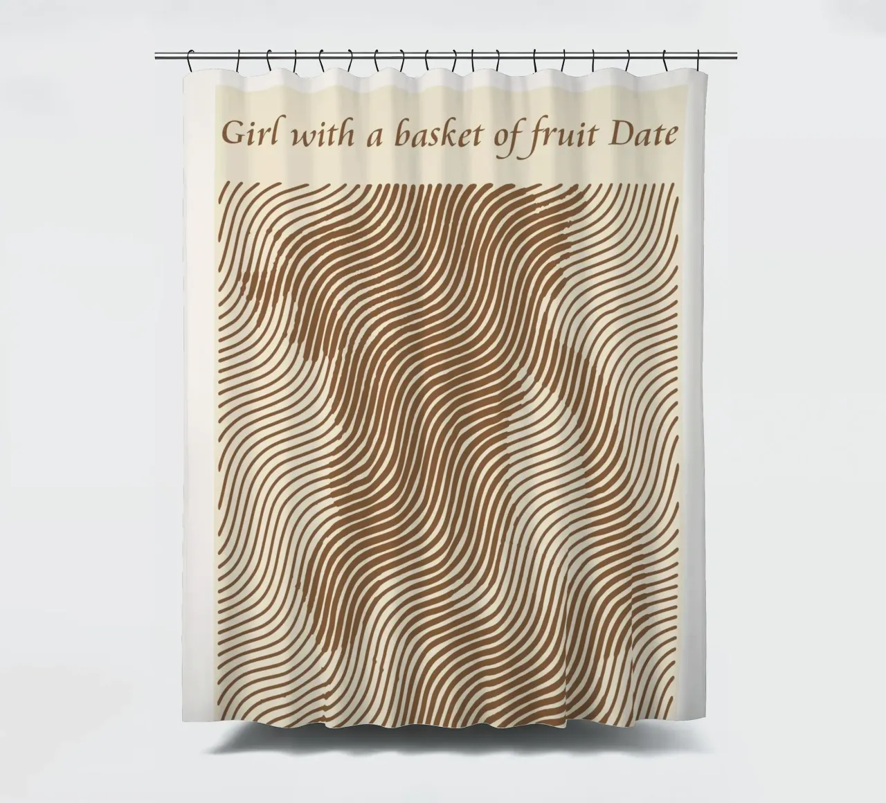 Ragazza con un cesto di frutta Data - Frederic Leighton tenda da doccia da Doa Project