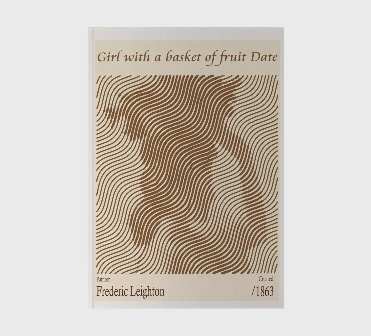 Chica con cesta de fruta Fecha - Frederic Leighton cuaderno de Doa Project