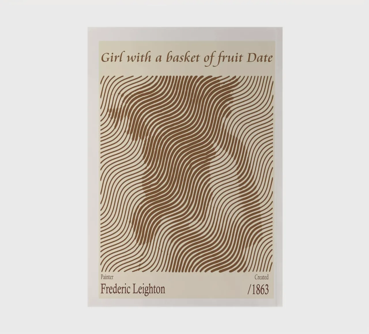 Chica con cesta de fruta Fecha - Frederic Leighton cuaderno de Doa Project