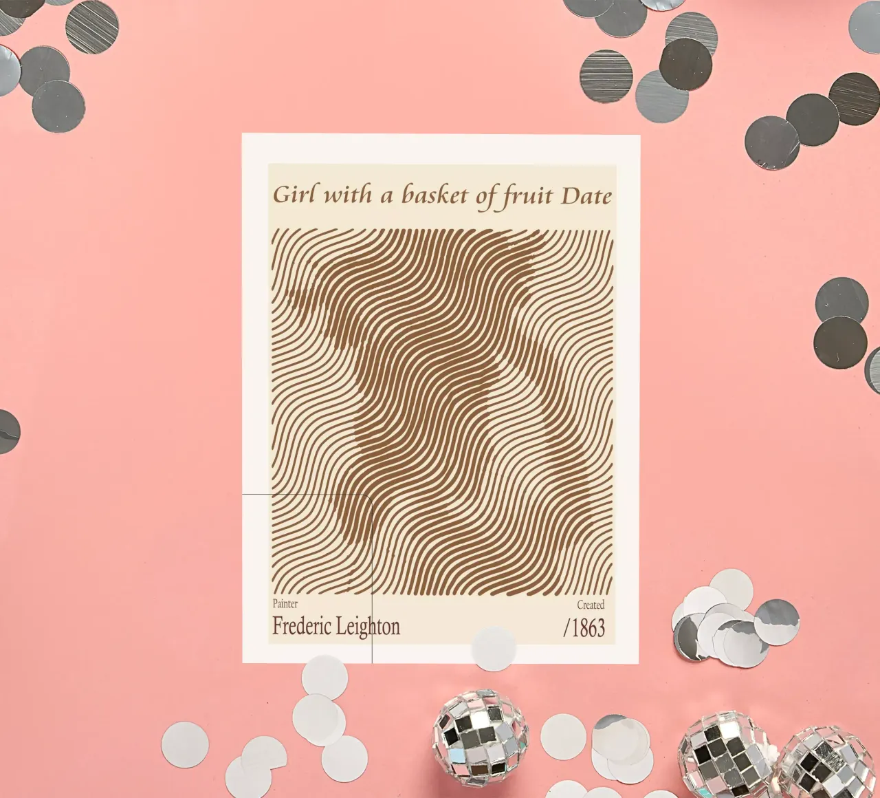 Ragazza con un cesto di frutta Data - Frederic Leighton adesivo da Doa Project