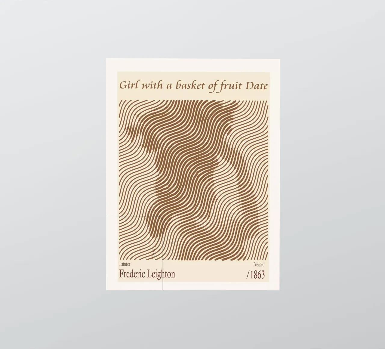 Ragazza con un cesto di frutta Data - Frederic Leighton adesivo da Doa Project