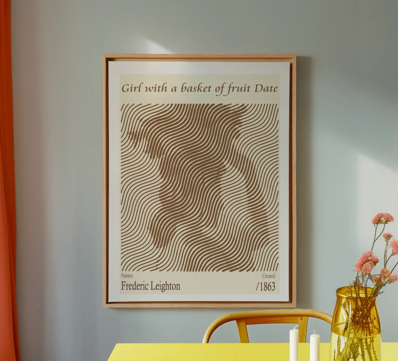 Ragazza con un cesto di frutta Data - Frederic Leighton tela da Doa Project