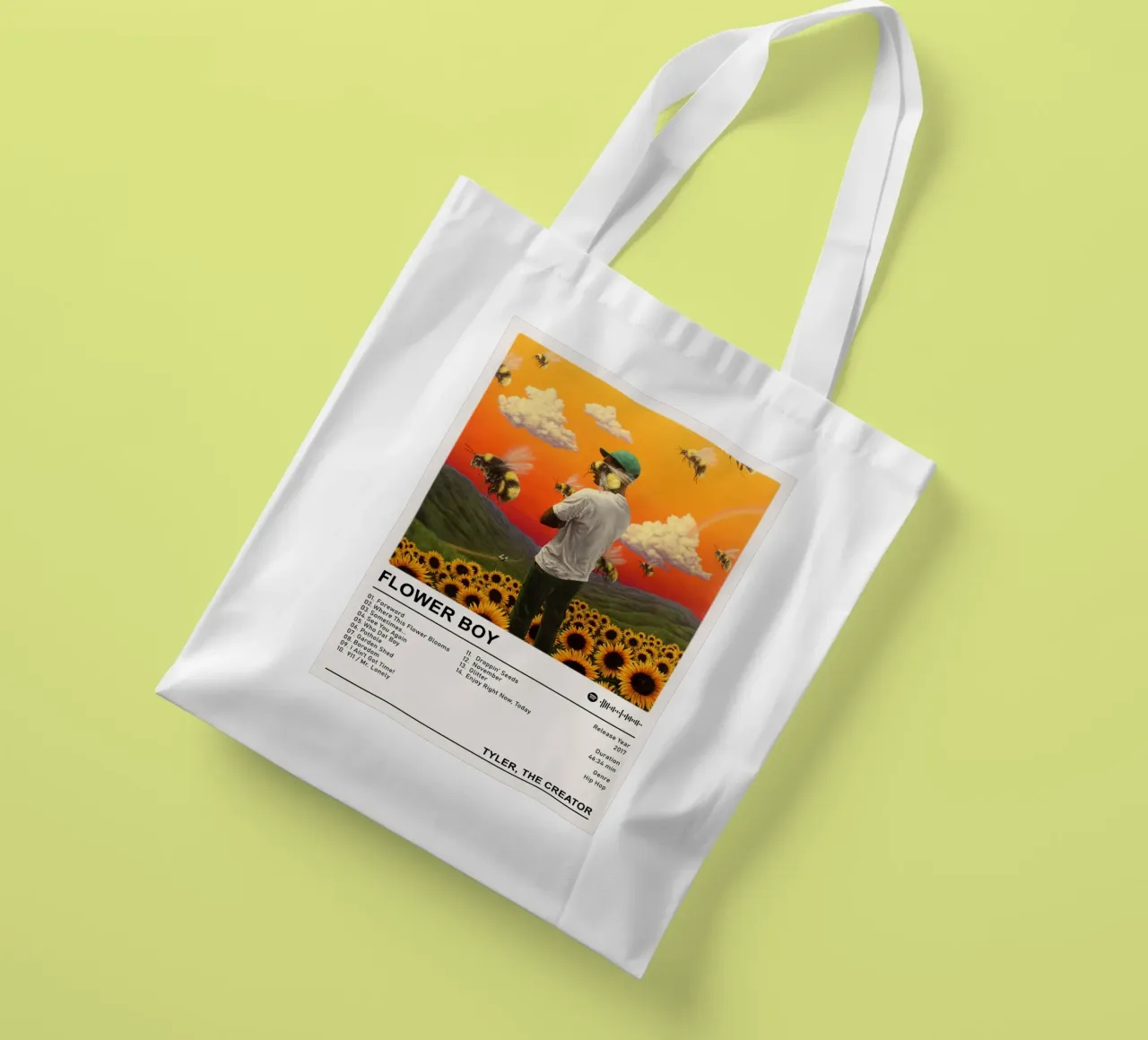Ragazzo in fiore borsa in juta da Booth Jordan