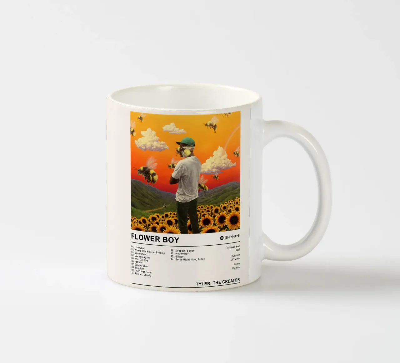 Ragazzo in fiore tazza in ceramica da Booth Jordan