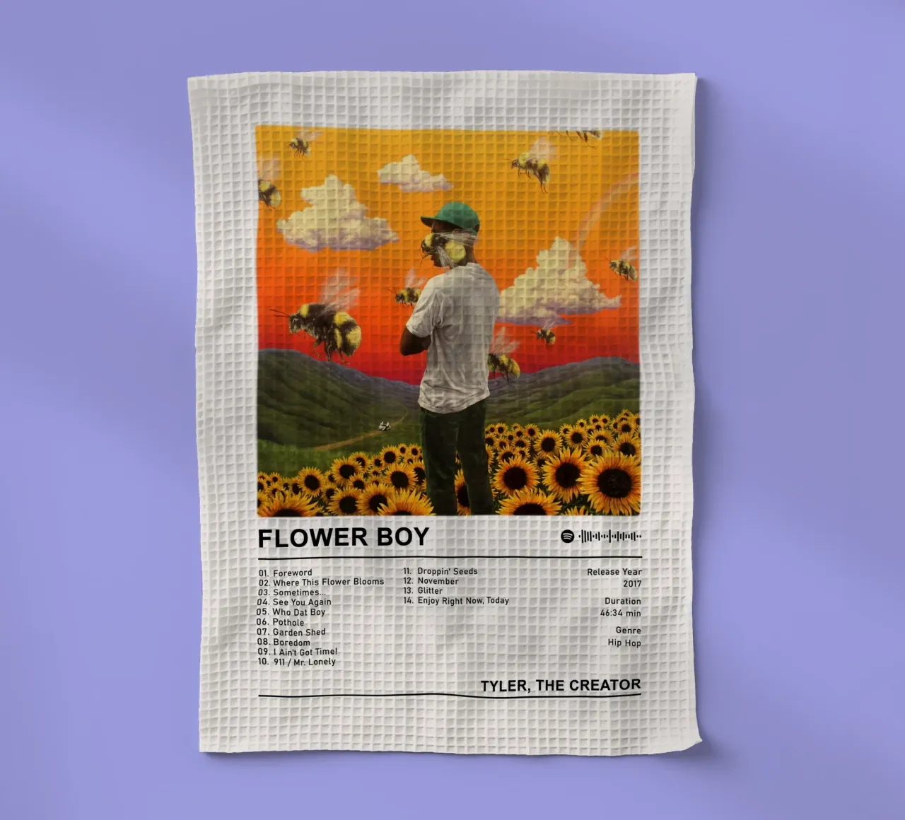 Ragazzo in fiore canovaccio da cucina da Booth Jordan
