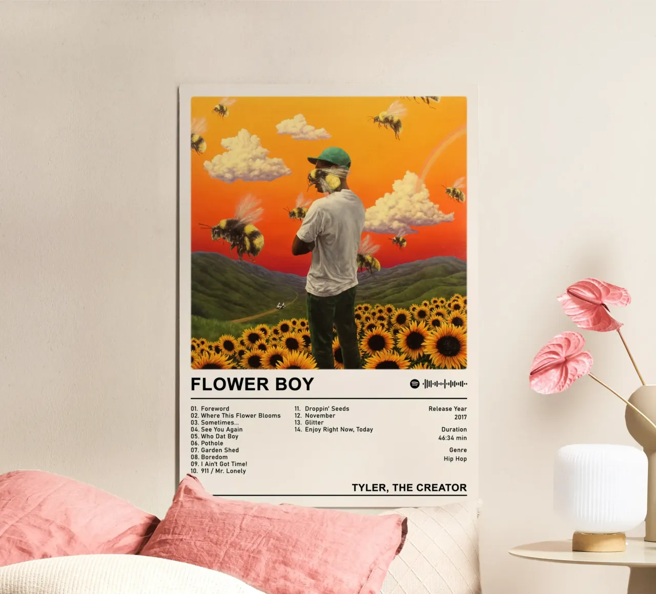 Ragazzo in fiore alluminio dibond da Booth Jordan