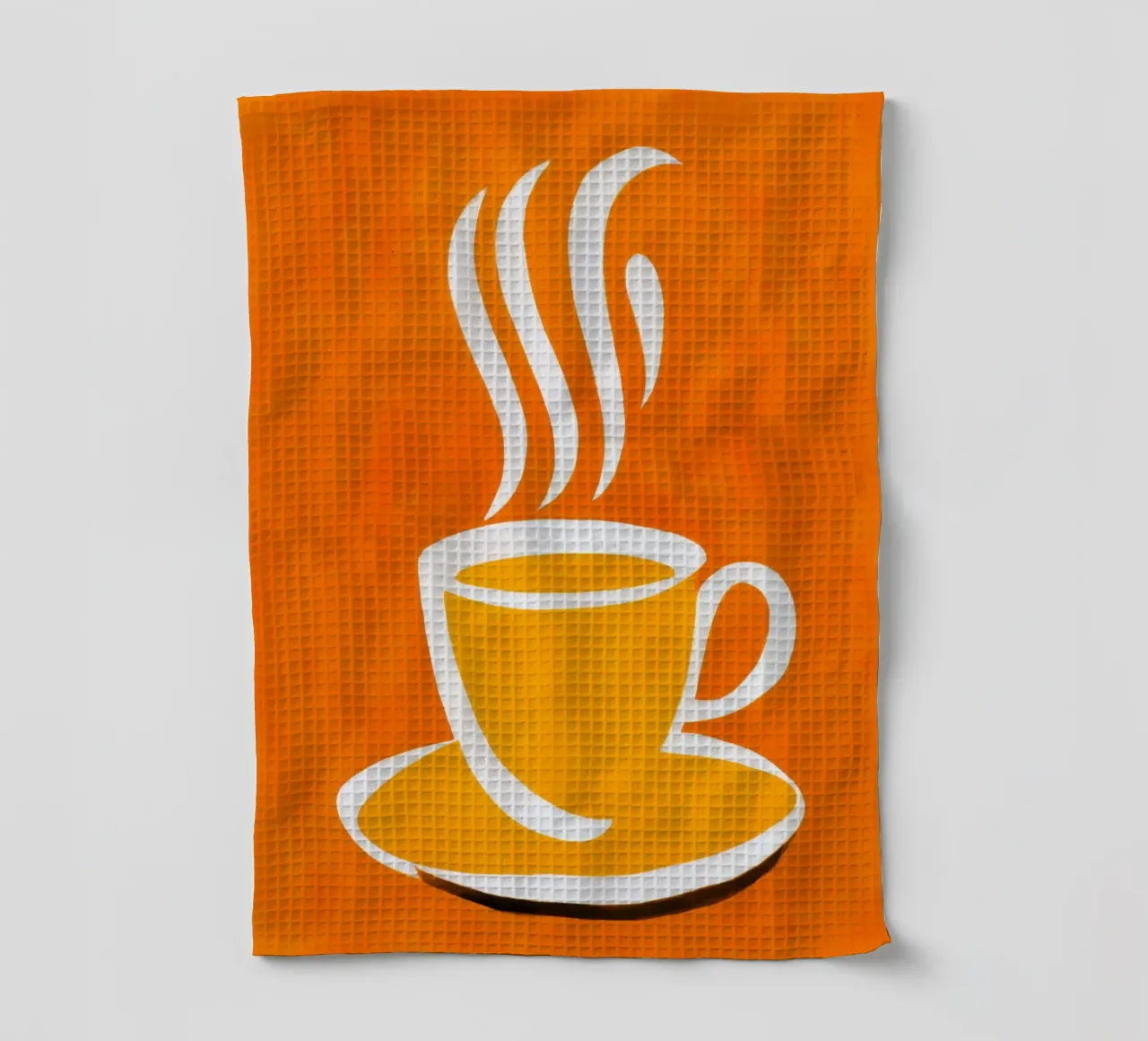 Pause café ensoleillée | Couleurs optimistes torchon de Autofocus