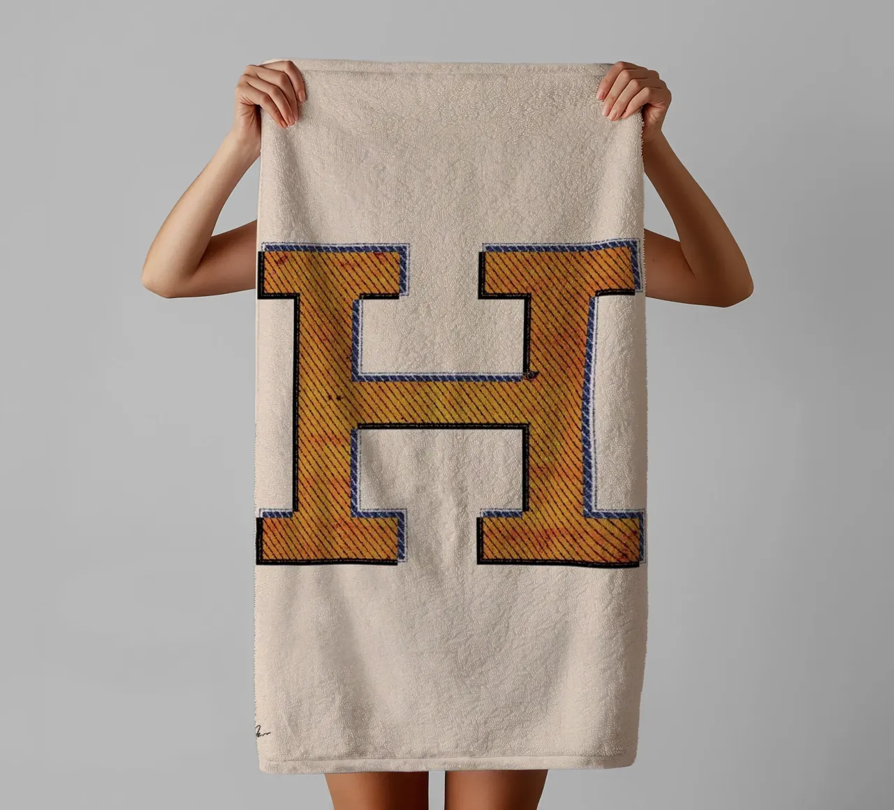 H towel by Andreas Jarner