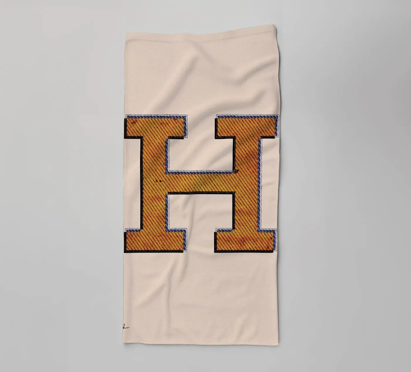 H badhanddoek van Andreas Jarner