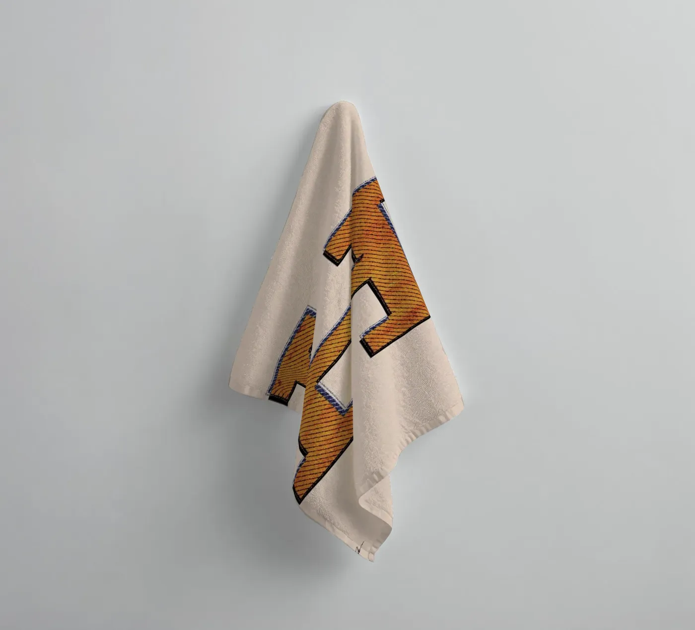 H badhanddoek van Andreas Jarner