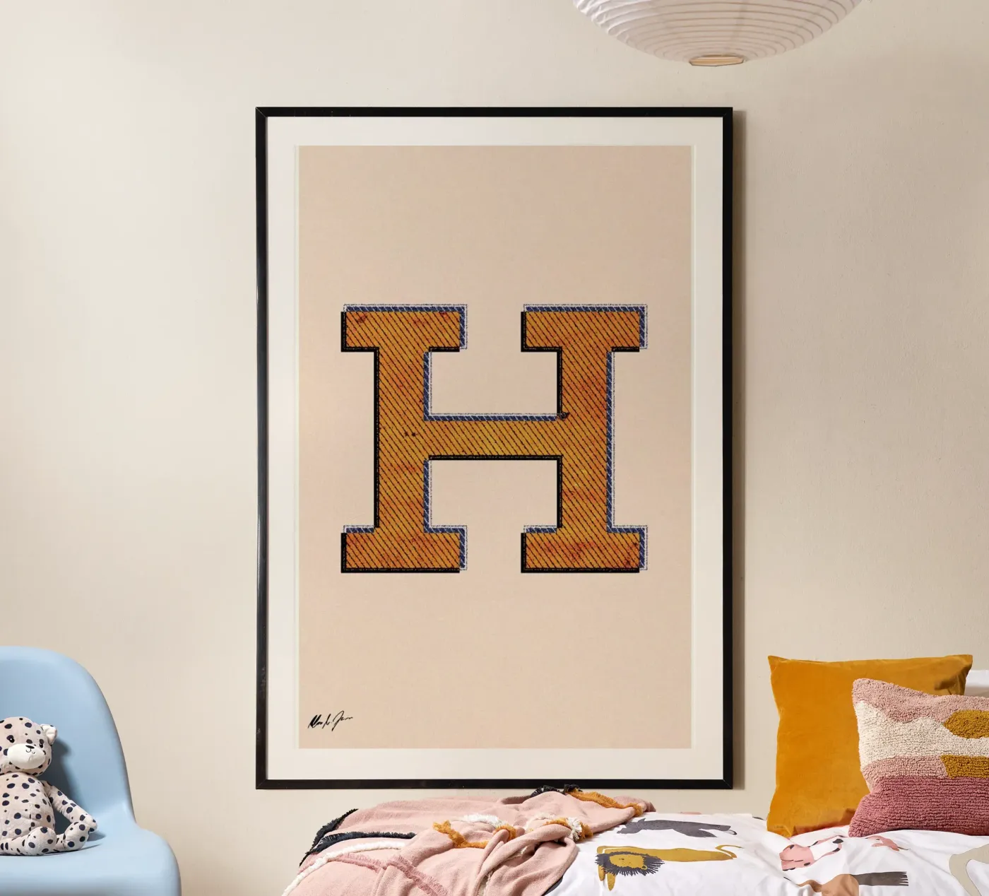 H poster by Andreas Jarner