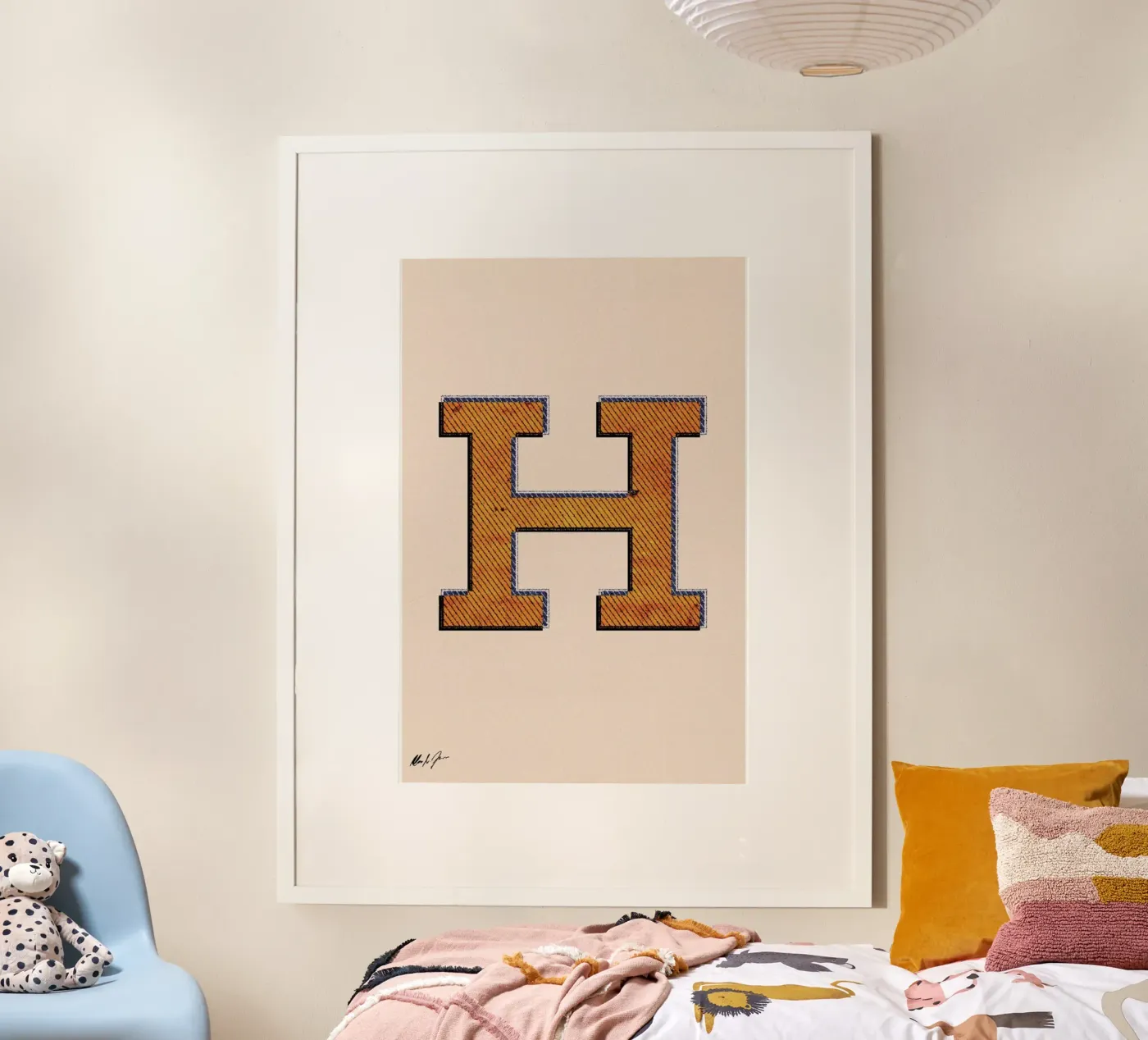 H poster by Andreas Jarner
