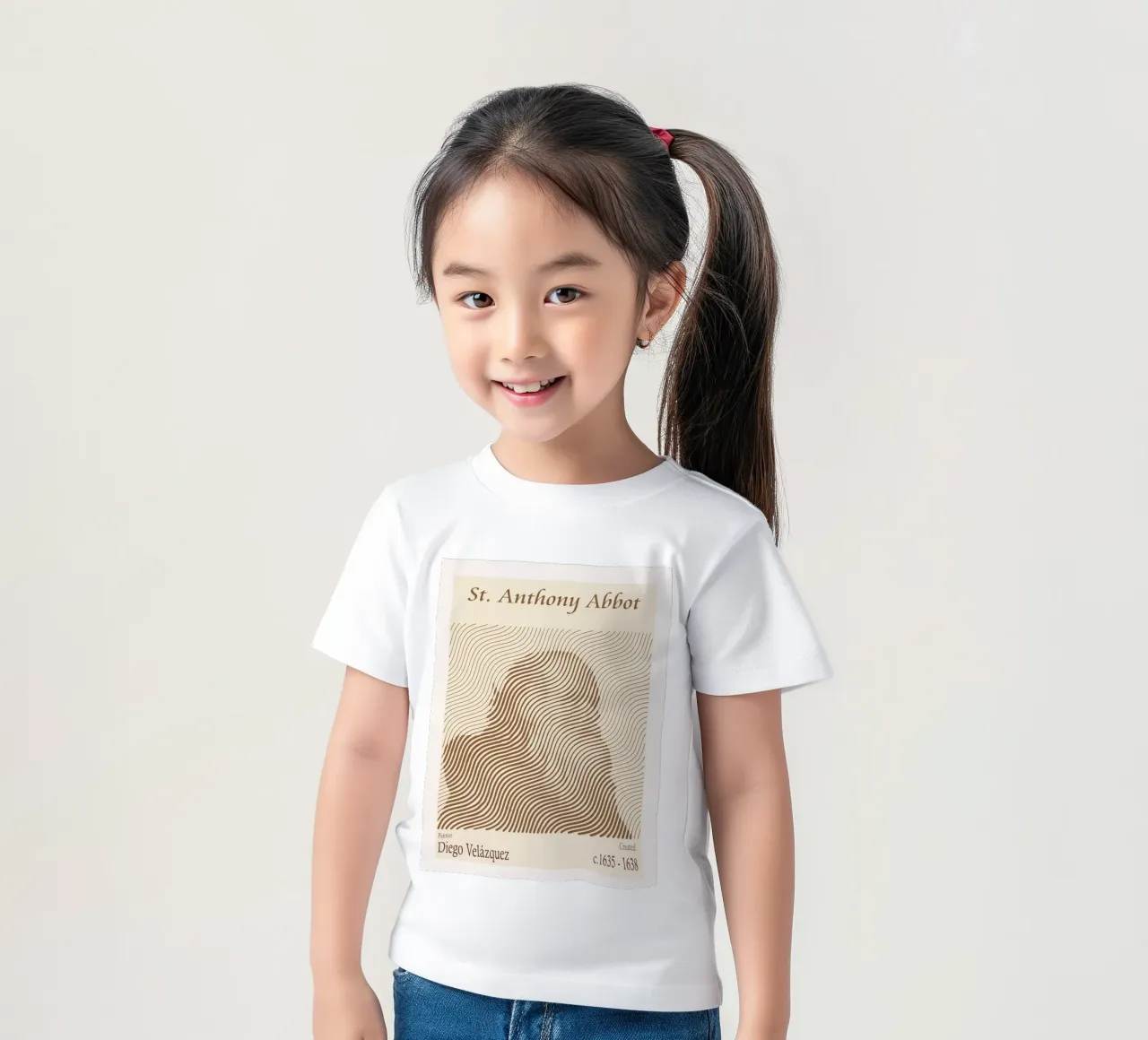 St Anthony Abbot - Diego Velázquez kids t-shirt by Doa Project