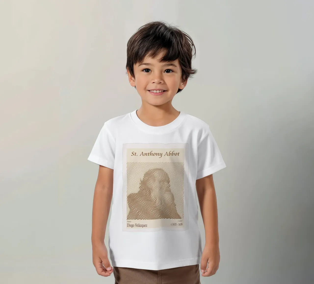 St Anthony Abbot - Diego Velázquez kids t-shirt by Doa Project
