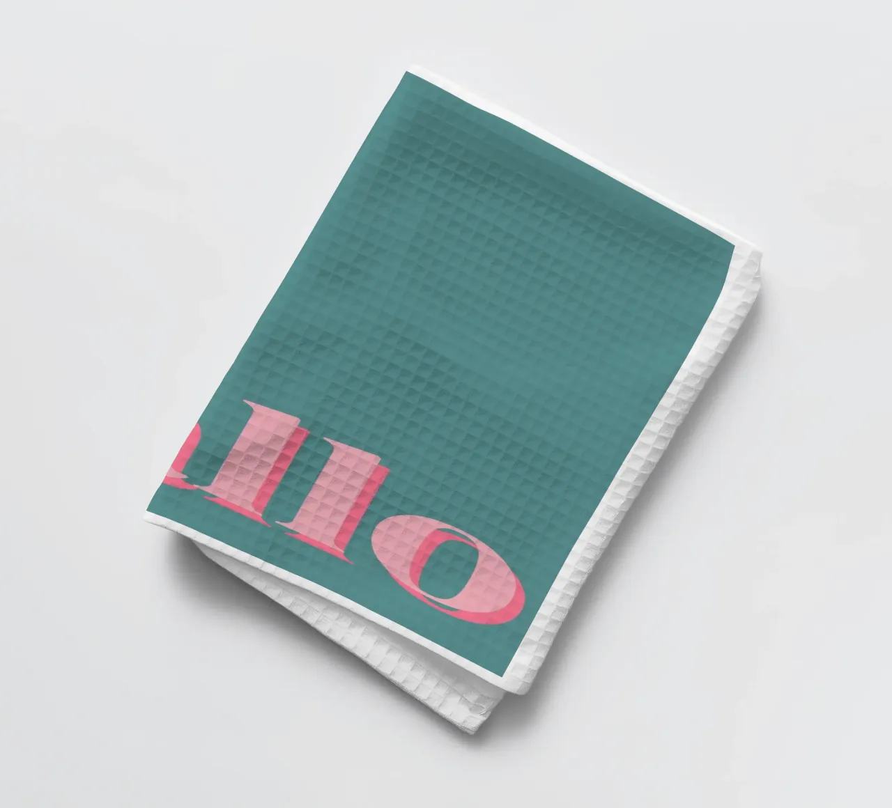 Hallo Typography Print torchon de pdigitalprints