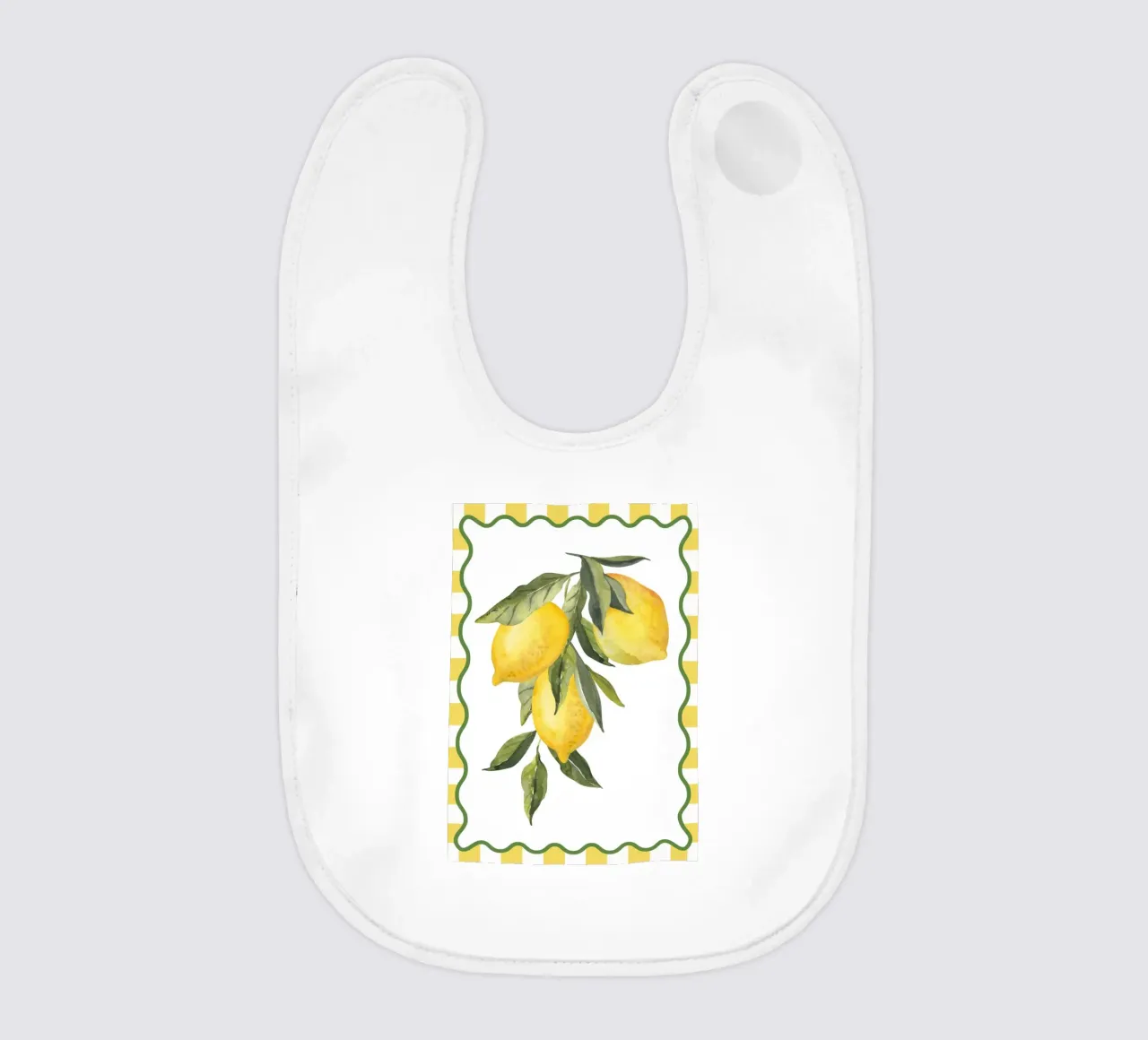 Cucina fresca di design agli agrumi bavaglino da pdigitalprints