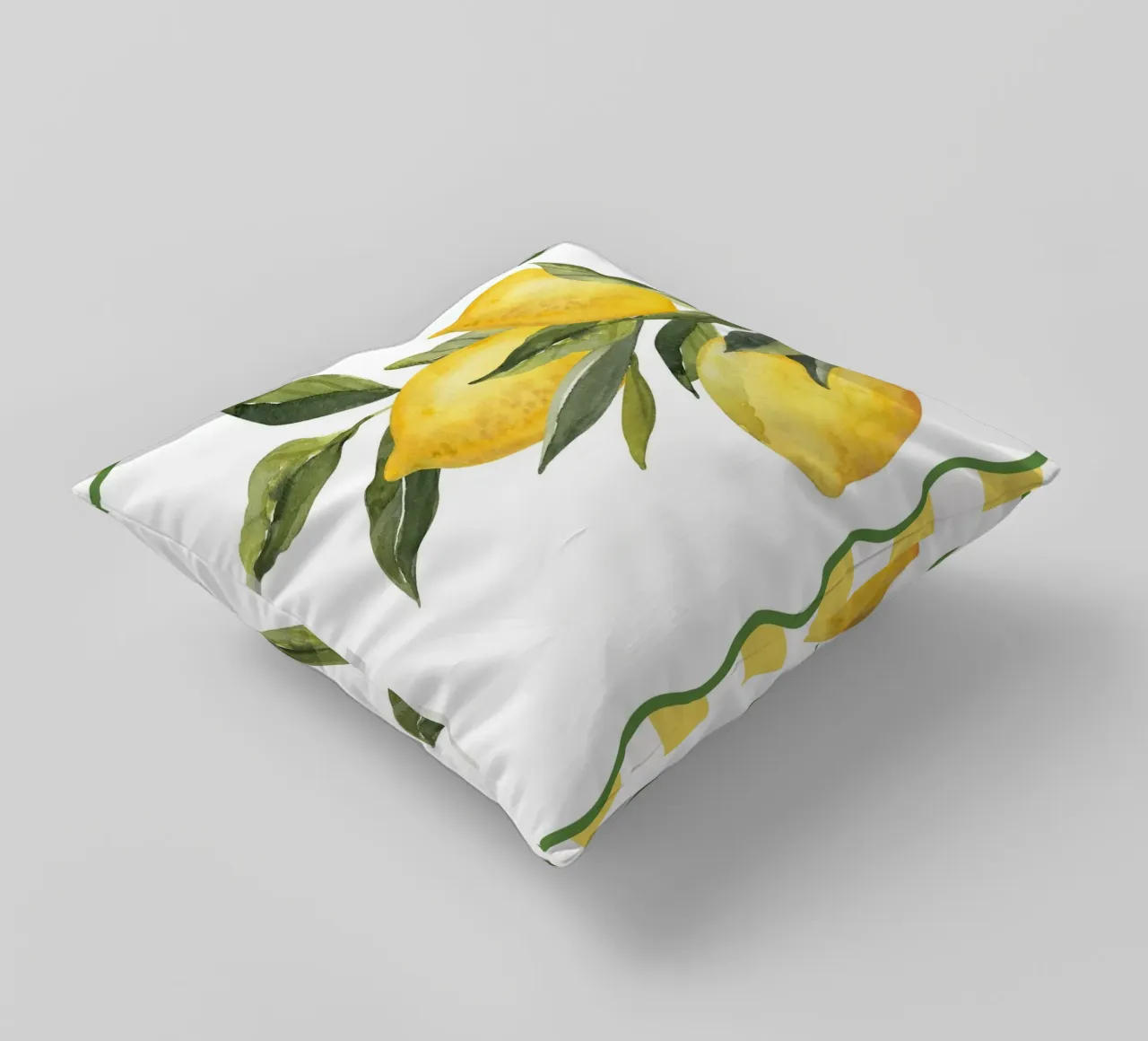 Cucina fresca di design agli agrumi cuscino da pdigitalprints