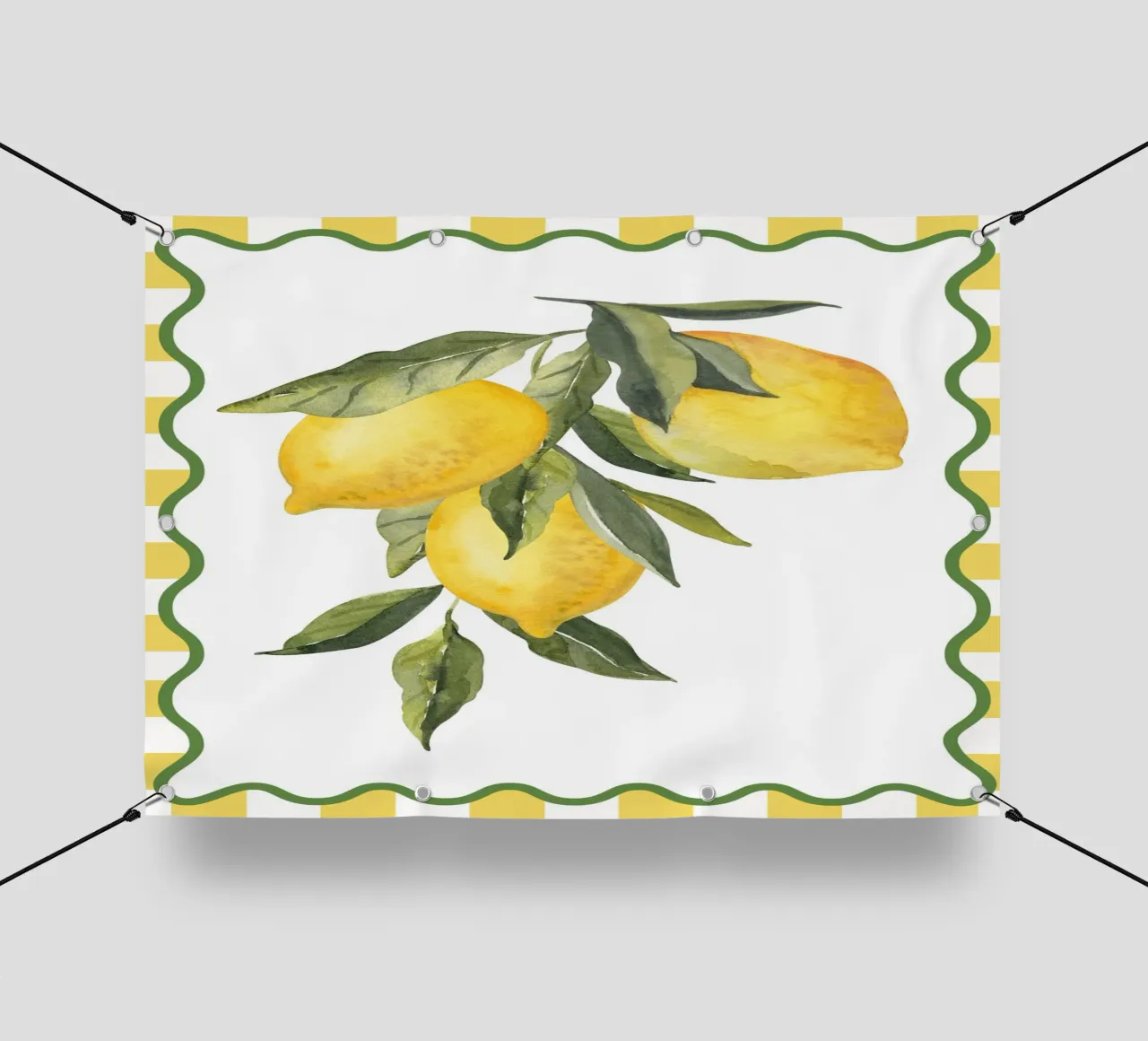 Cucina fresca di design agli agrumi telo in pvc da pdigitalprints