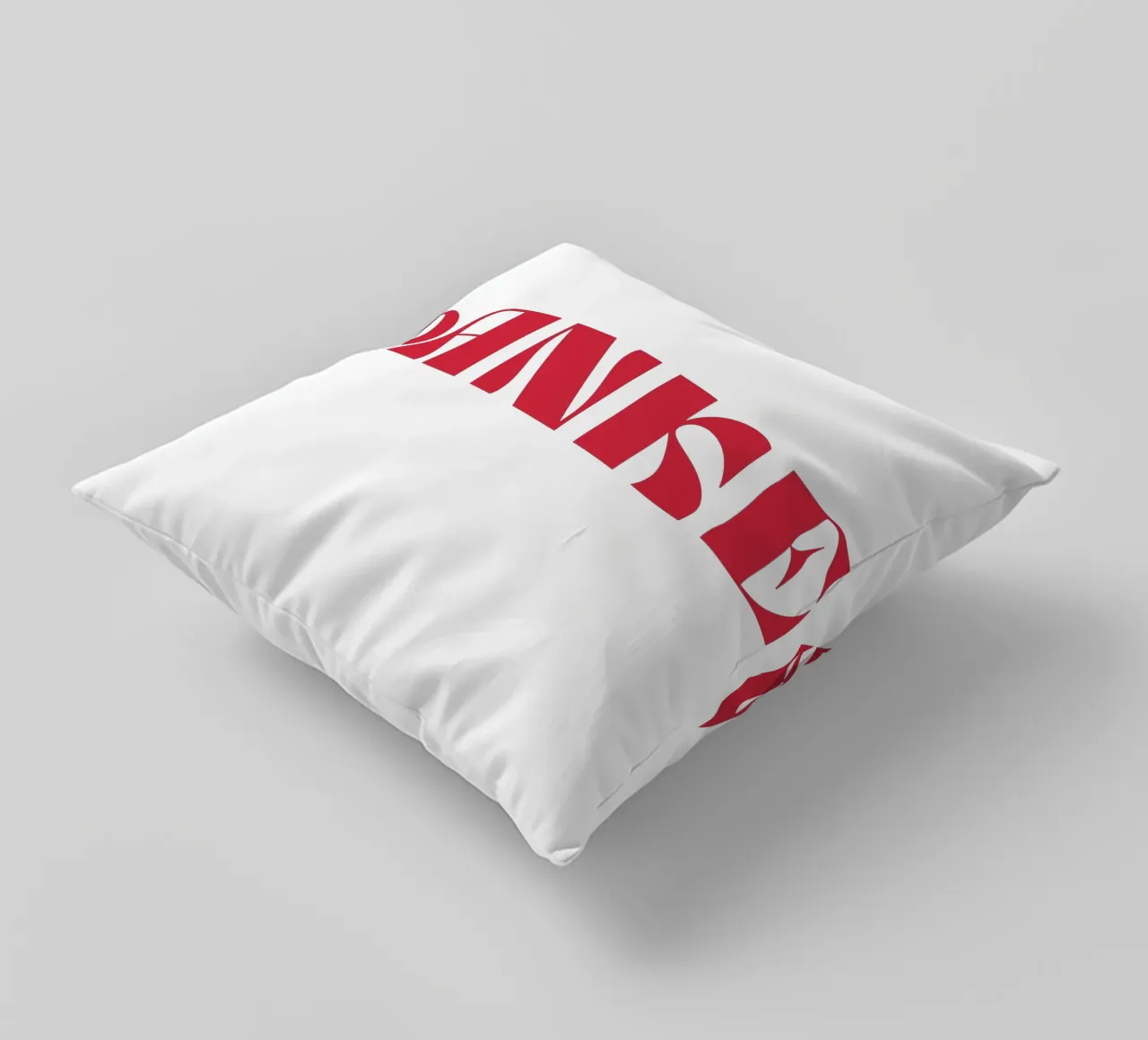 Grazie Typography Design cuscino da pdigitalprints