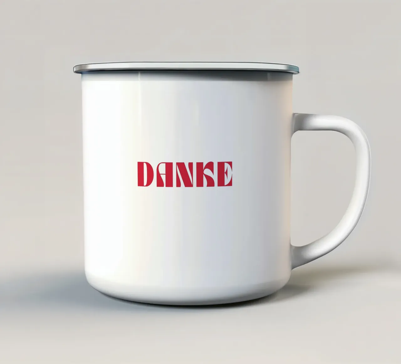 Grazie Typography Design tazza in smalto da pdigitalprints