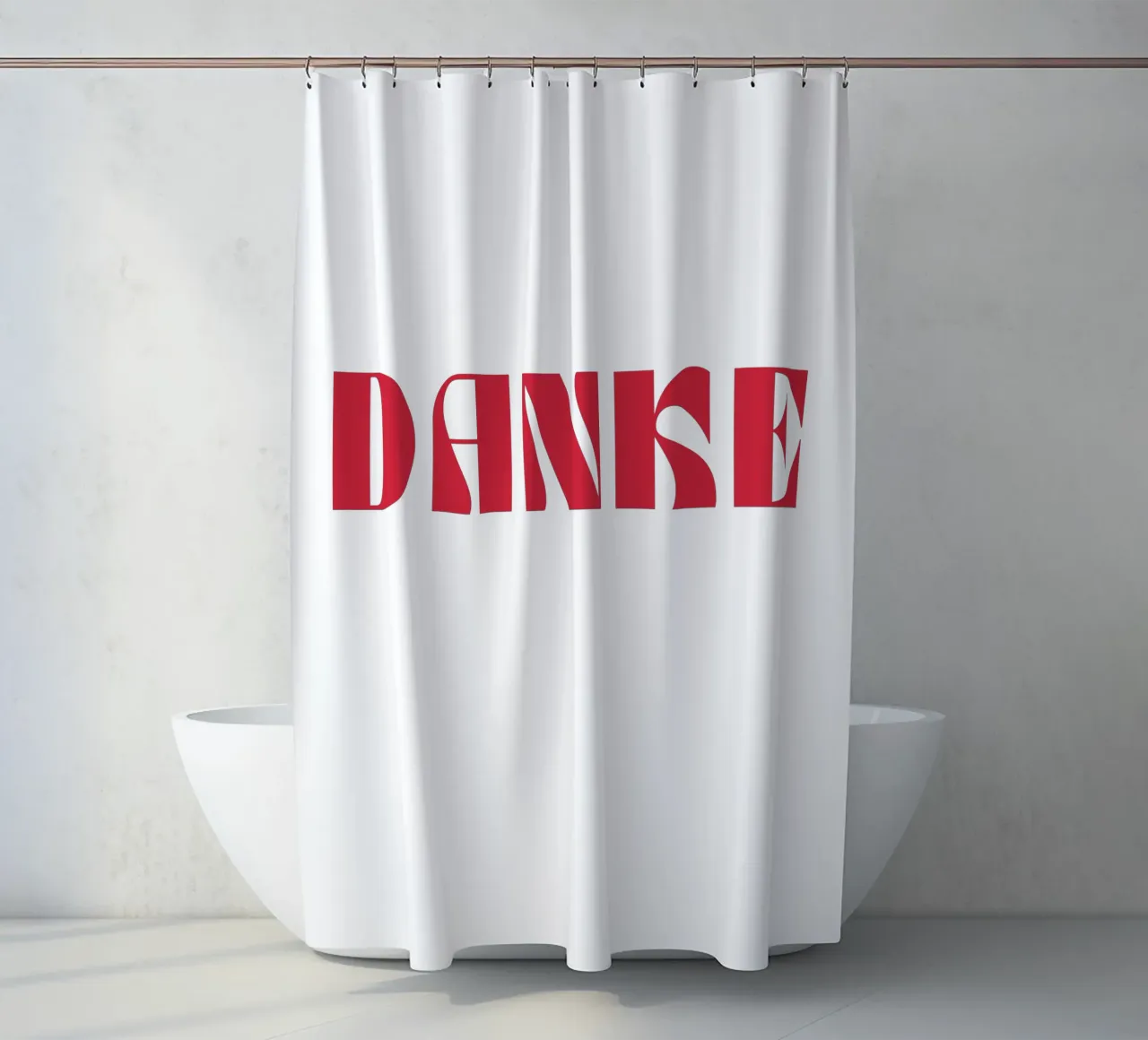Grazie Typography Design tenda da doccia da pdigitalprints