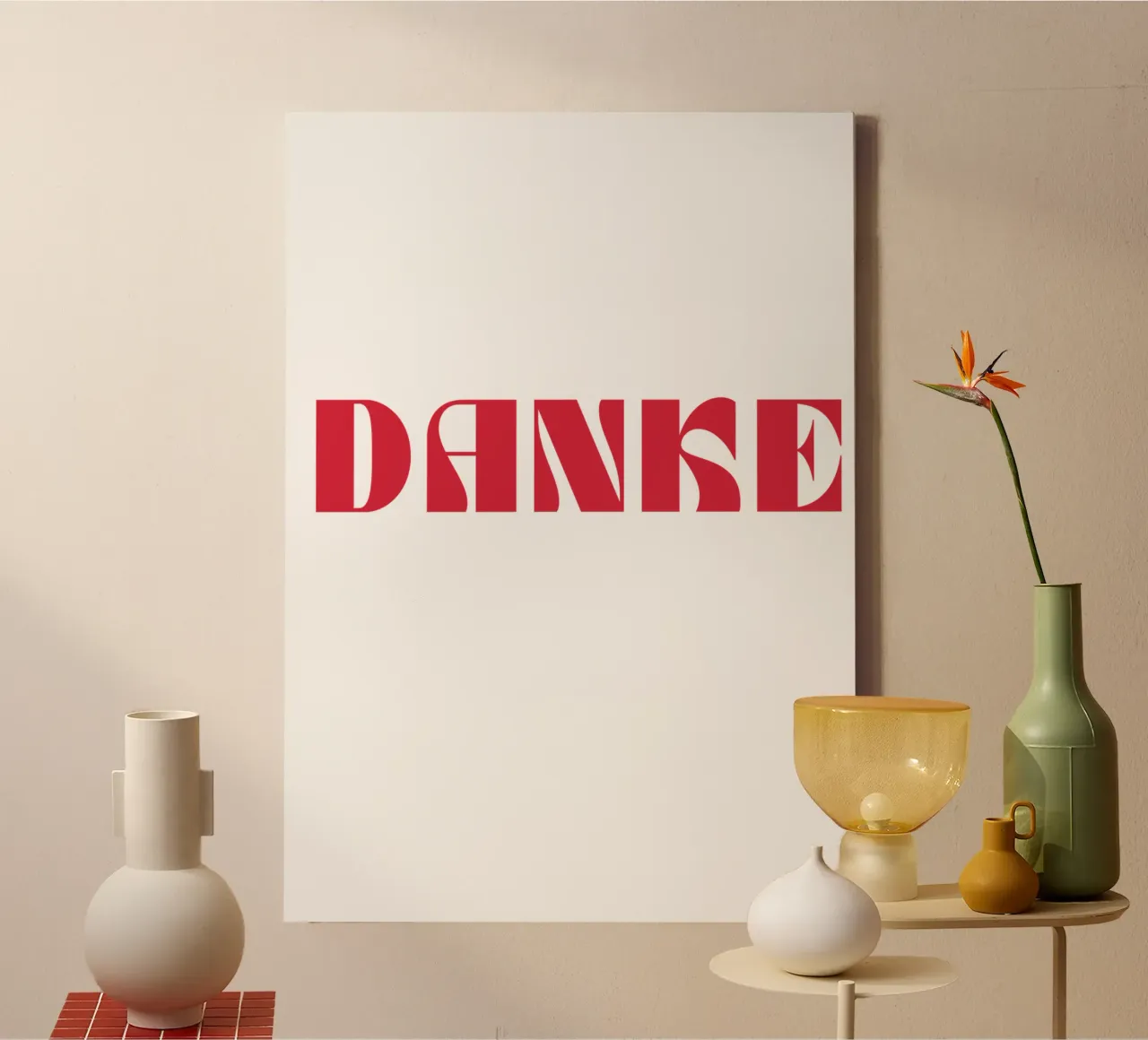 Grazie Typography Design tela da pdigitalprints