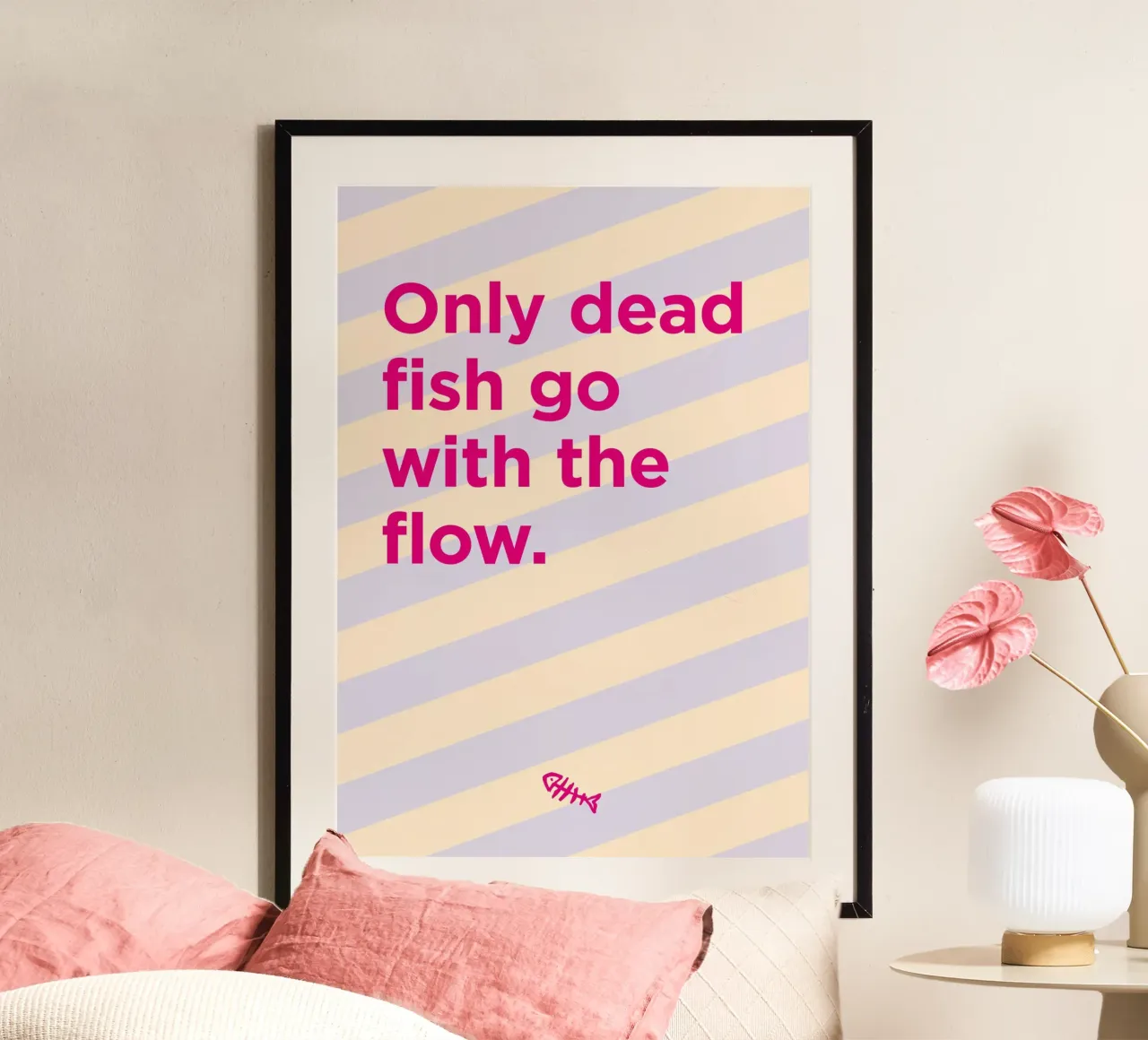 Dead fish poster da Art Fart