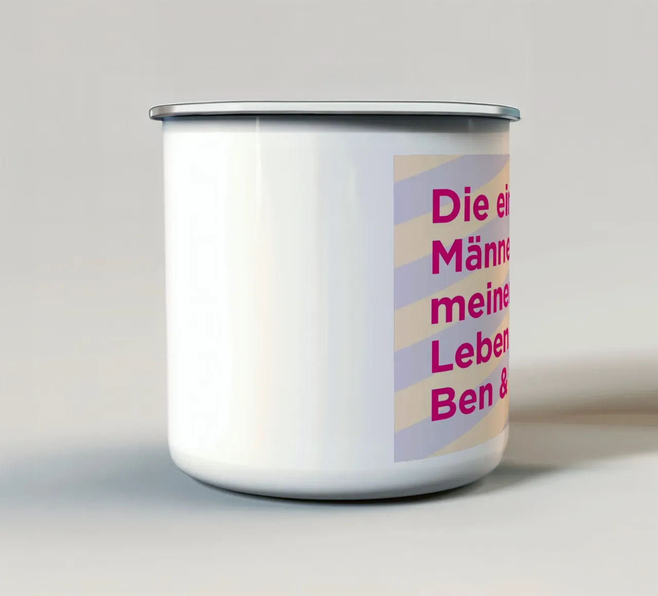 Ben & Jerry emaille mok van Art Fart
