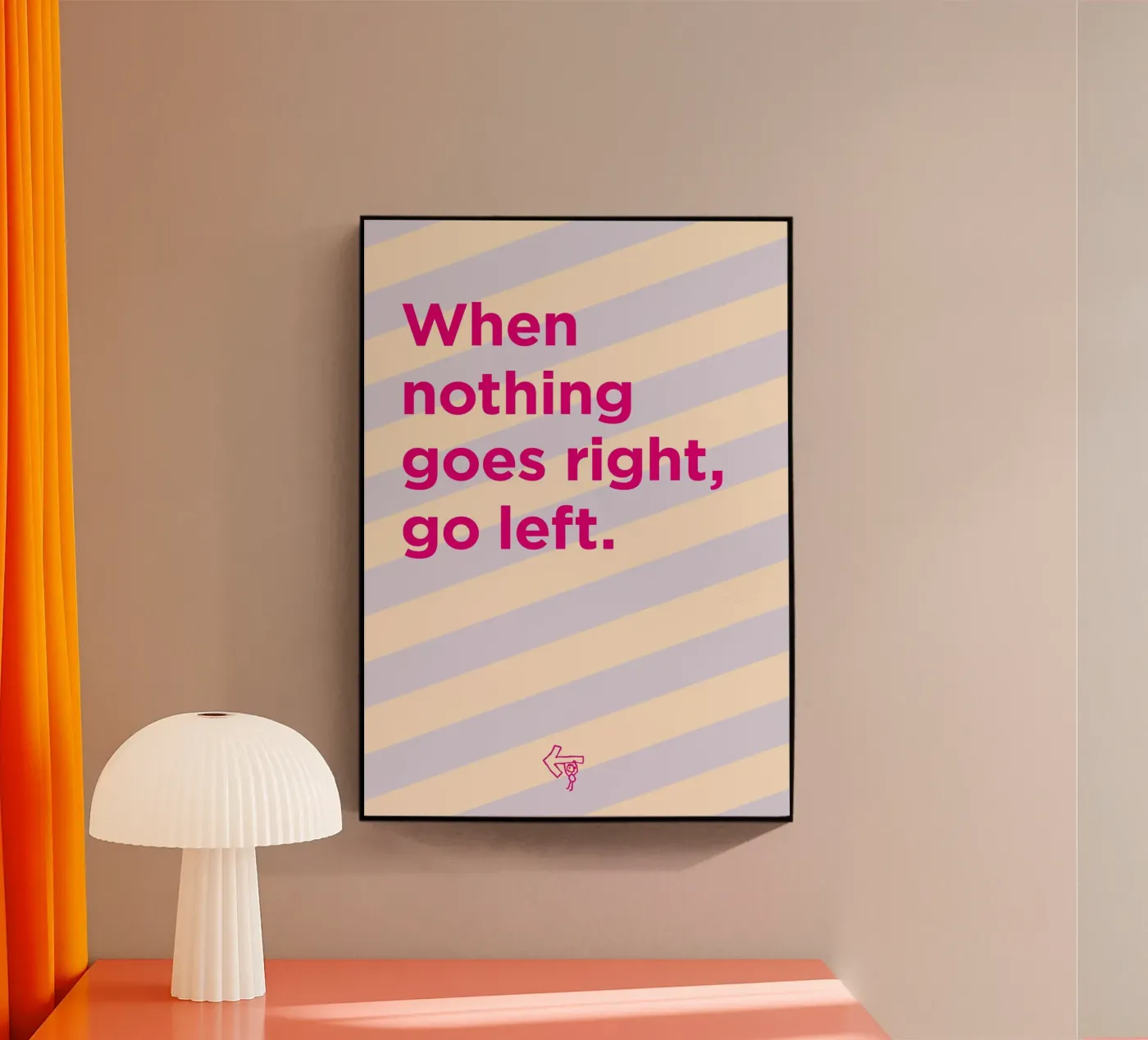 Go left. plexiglas de Art Fart